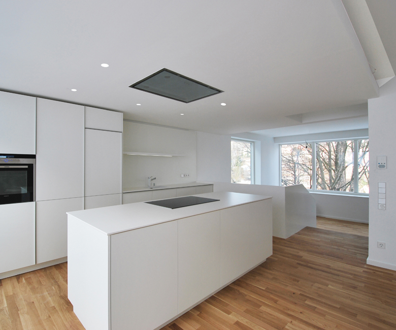 Küche Weiß Holzboden